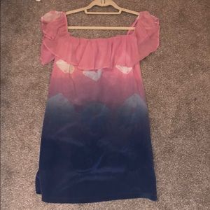 Pink and Blue Hombre Dress